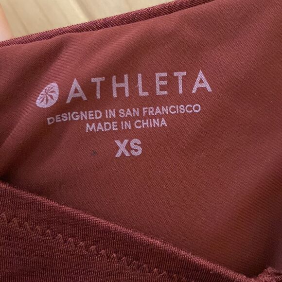 Athleta Size XSmall Aqualuxe Wide Strap Square Neck One Piece Swimsuit - Picture 9 of 12